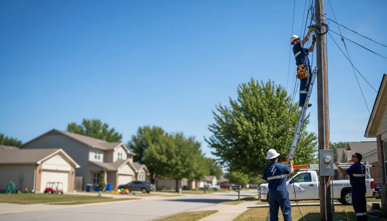 Residential electrician providing installation services in Woodbridge, CT
